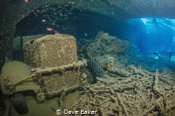 Bike and truck on the Thistlegorm in the northern red sea... by Dave Baker 